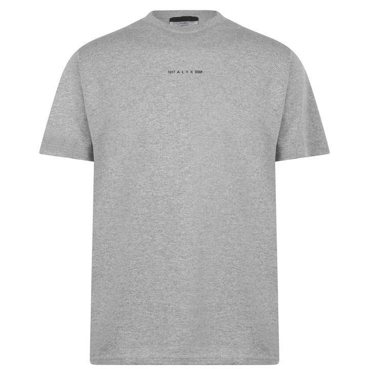 Short Sleeve Visual T Shirt - Grey