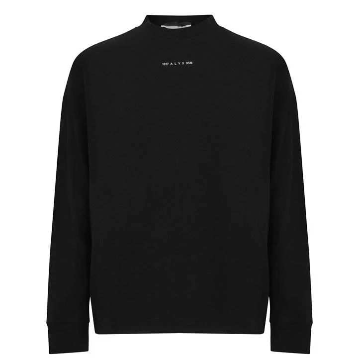 Long Sleeve Visual T Shirt - Black