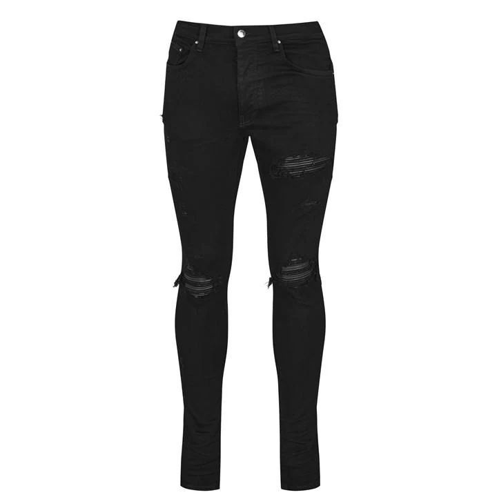 Mx-1 Distressed Jeans - Black