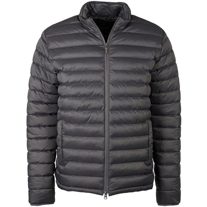 Racer Ouston Hooded Quilted Jacket - Black