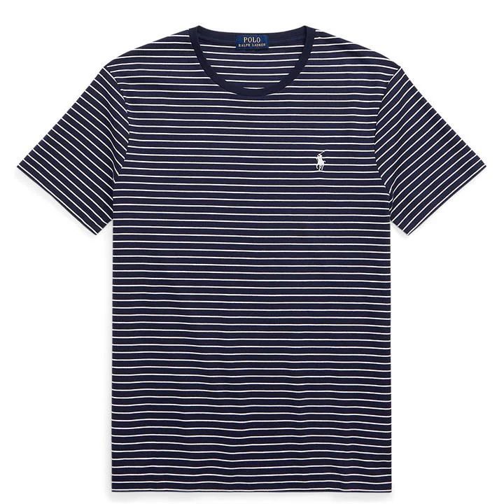 Polo Ralph Lauren Pima Stripe T-Shirt Mens - Blue