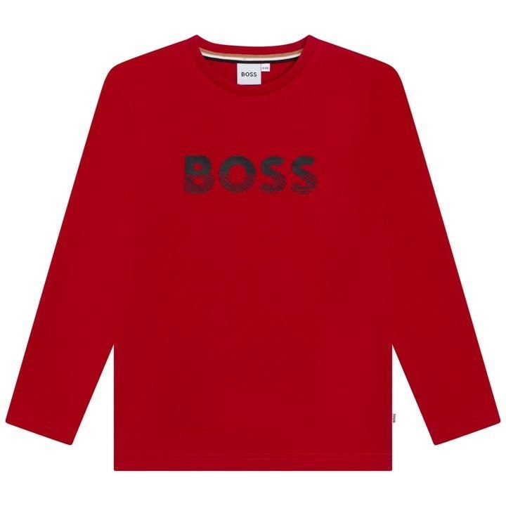 Long Sleeve Bold T-Shirt - Red