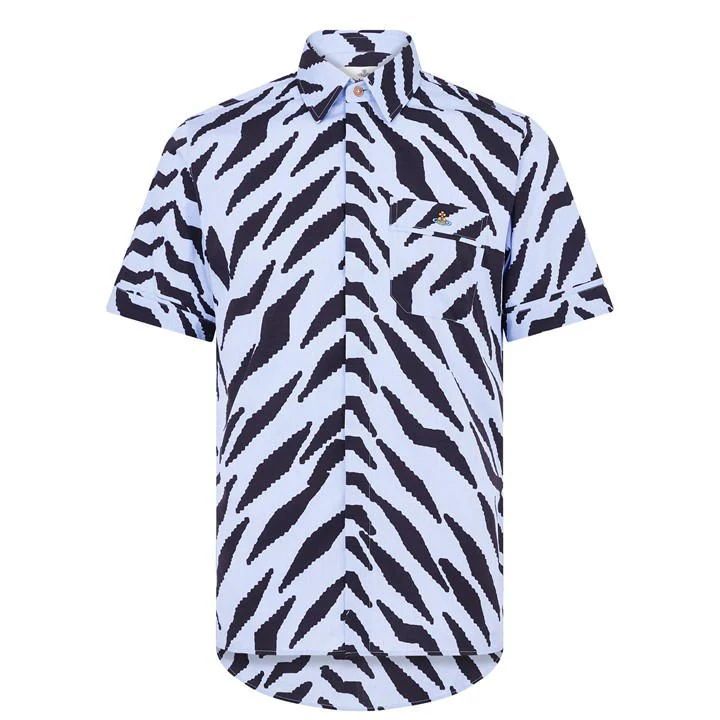 Tiger Short Sleeve Shirt - White