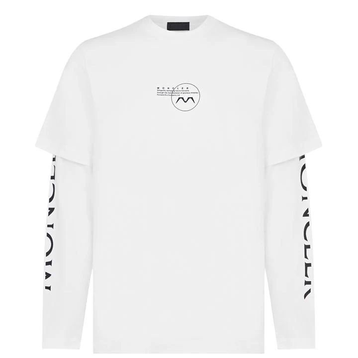 Logo Long Sleeve T Shirt - White