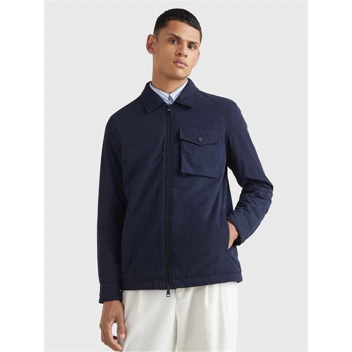 Tech Woven Shirt Jacket - Blue