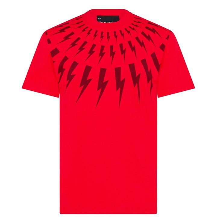 Lightning Bolt T Shirt - Red