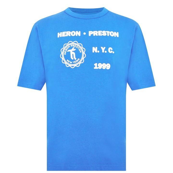 Medieval Heron T Shirt - Blue