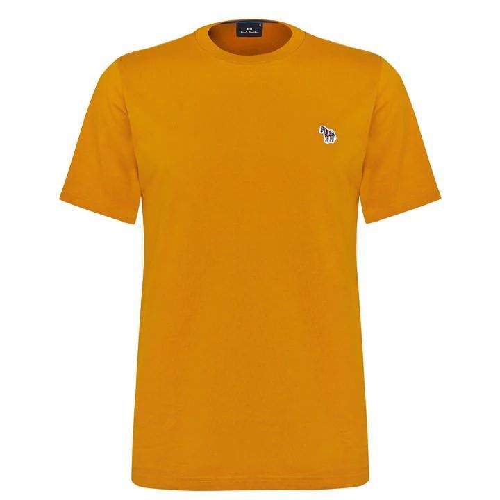 Zebra Crew Neck T-Shirt - Yellow