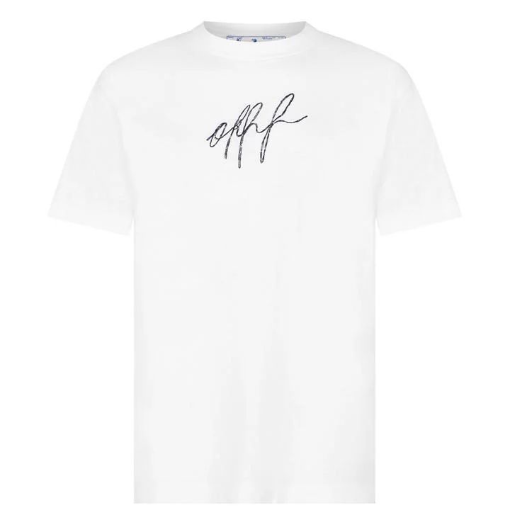 Scribble Arrow T Shirt - White