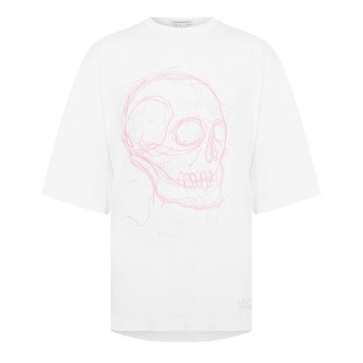 Oversized Skull T-Shirt - Multi