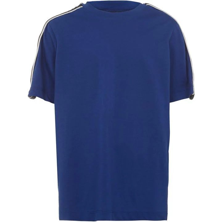 Tape Logo t Shirt - Blue