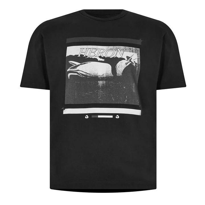 Misprinted Graphic T-Shirt - Black