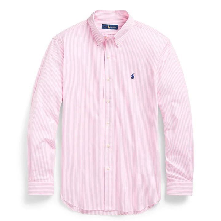 Longsleeve Cotton Poplin Shirt - Pink