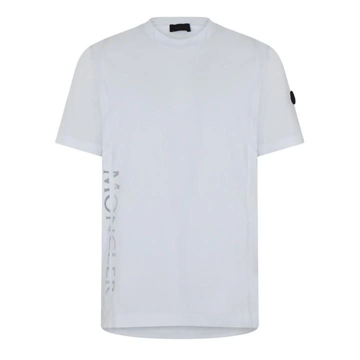Side Text T Shirt - White