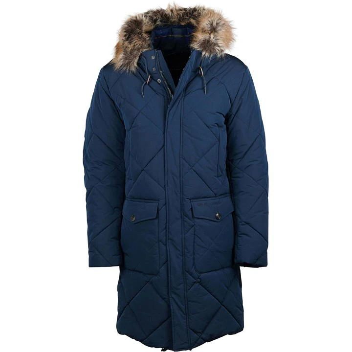 Dalbigh Parka Quilted Jacket - Blue