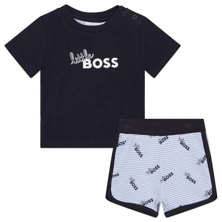 Boss Ts Short Set Bb32 - Blue