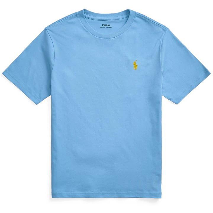 Boy's Short Sleeve Logo T Shirt - Blue