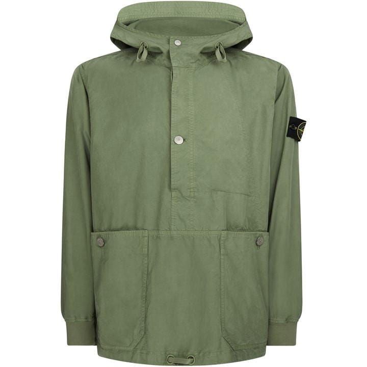 Cupro Anorak Jacket - Green