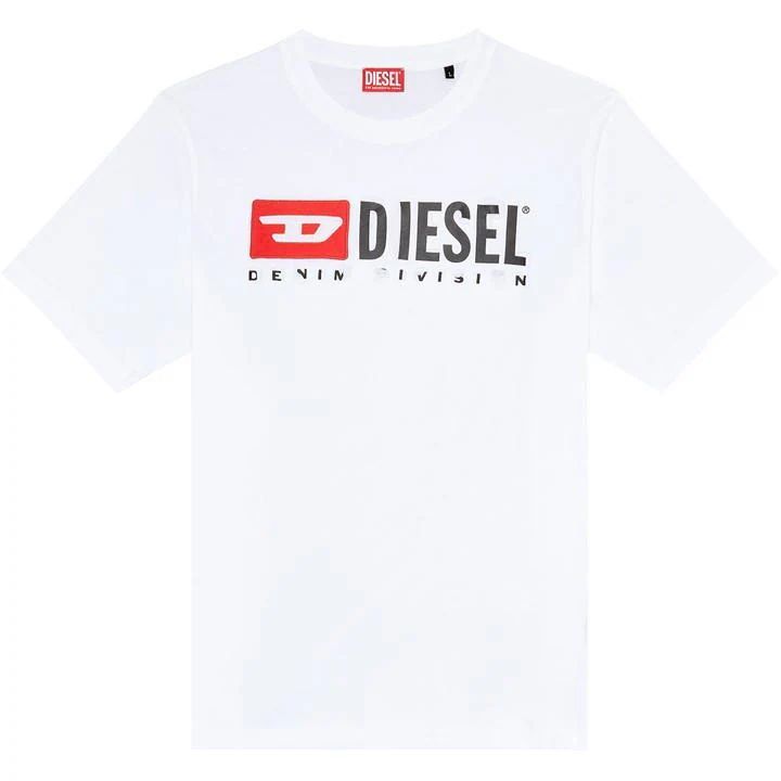 Distressed Logo T Shirt - White