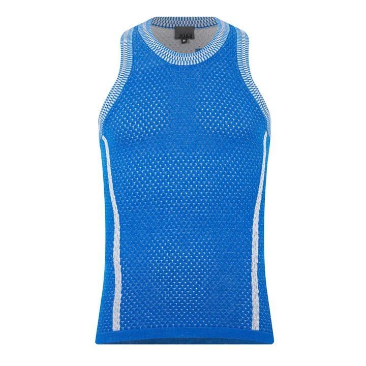 Knitted Vest - Blue