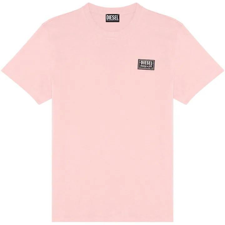 Diesel Patch Logo T-Shirt Mens - Pink
