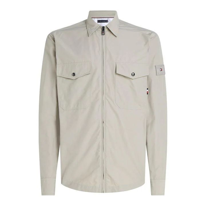 Paper Touch Overshirt - Beige