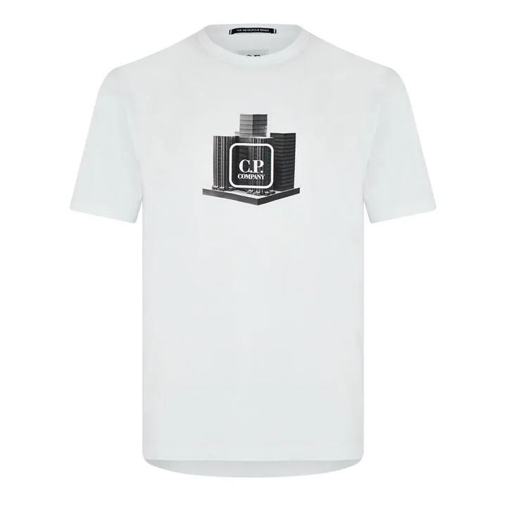 Cp Logo Crew T-Shirt Sn32 - White