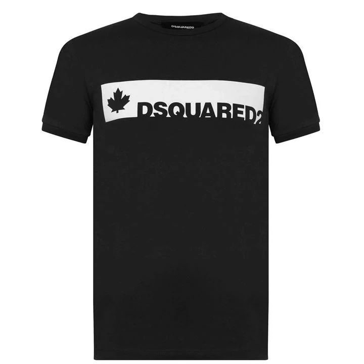 Leaf Logo T Shirt - Black