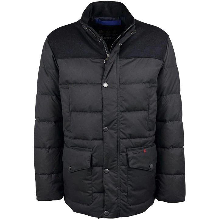 Baffle Trellon Waxed Jacket - Black