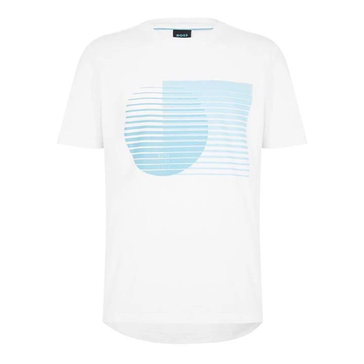 Geometric Graphic T-Shirt - White
