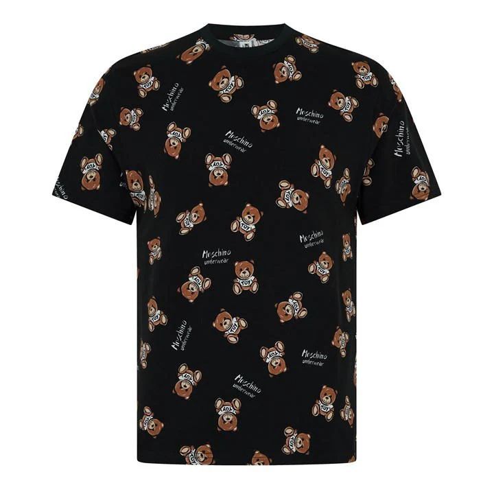 Toy Bear Print T-Shirt - Black