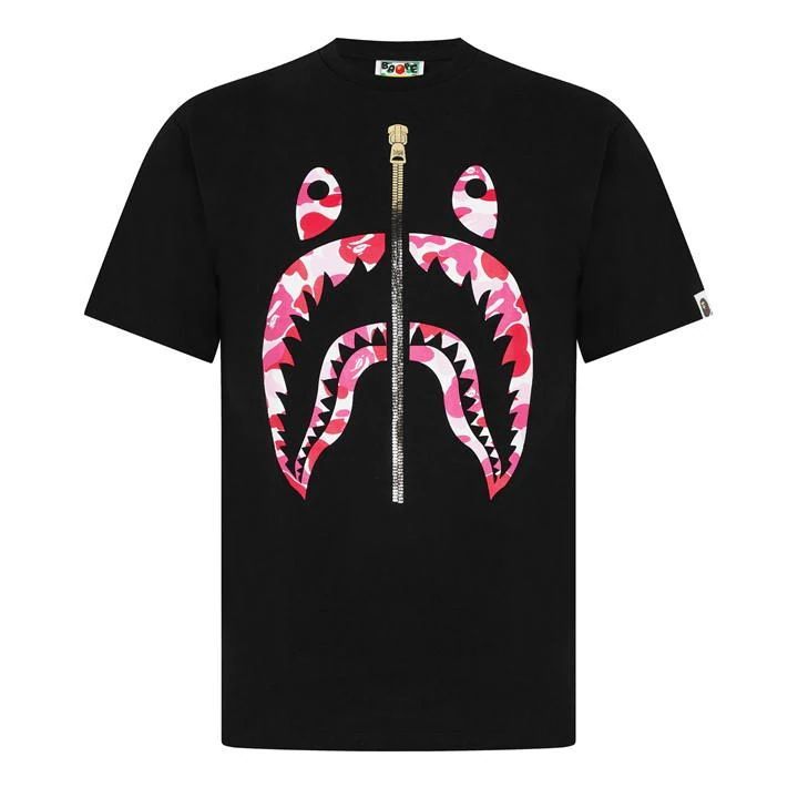Abc Camo Shark T-Shirt - Black