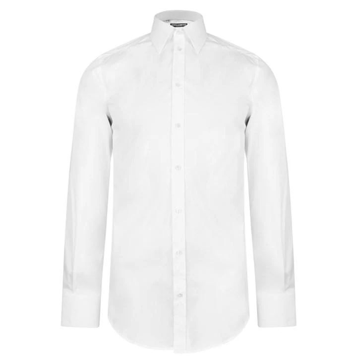 Gold Fit Stretch Long Sleeved Shirt - White