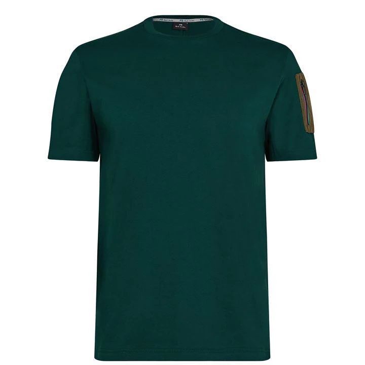 Patch Stripe T Shirt - Green