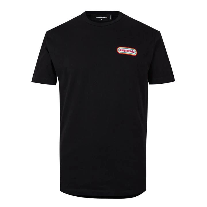 Round Cool T Shirt - Black