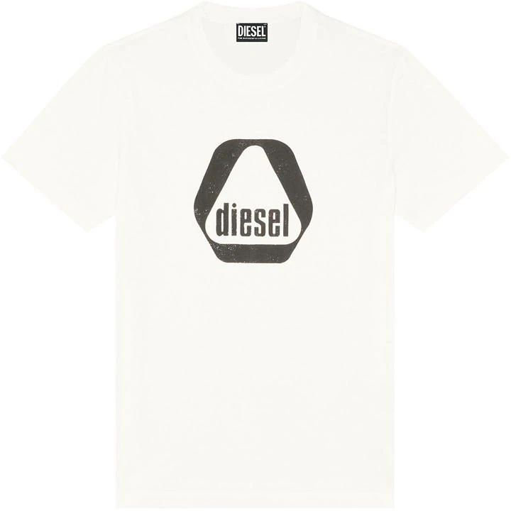 Diesel 6 Sided Print T-Shirt Mens - White