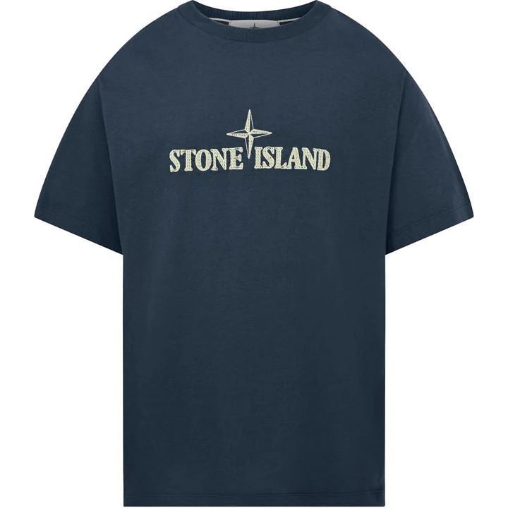 Cotton Jersey Short Sleeve T-Shirt - Blue