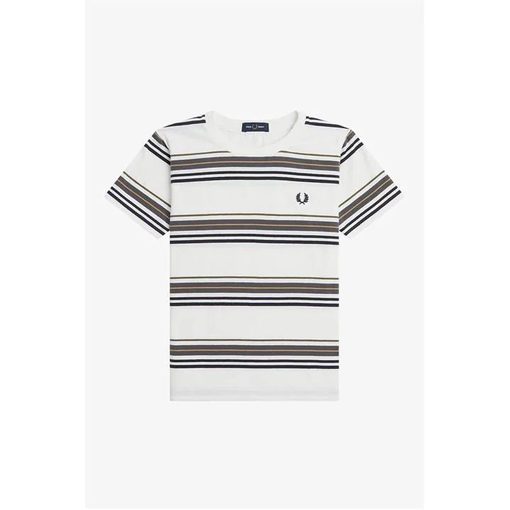 Fred Striped T-Shirt Jn32 - White
