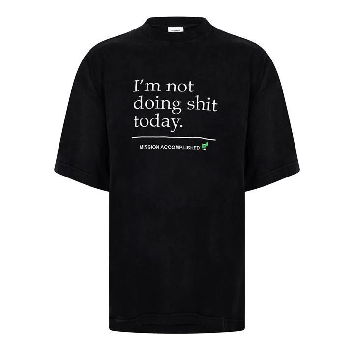 not Doing t Shirt - Black