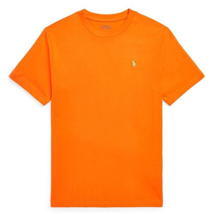 Boy's Short Sleeve Logo T Shirt - Orange
