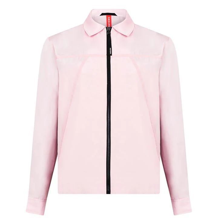 Si Zip Through Overshirt - Pink