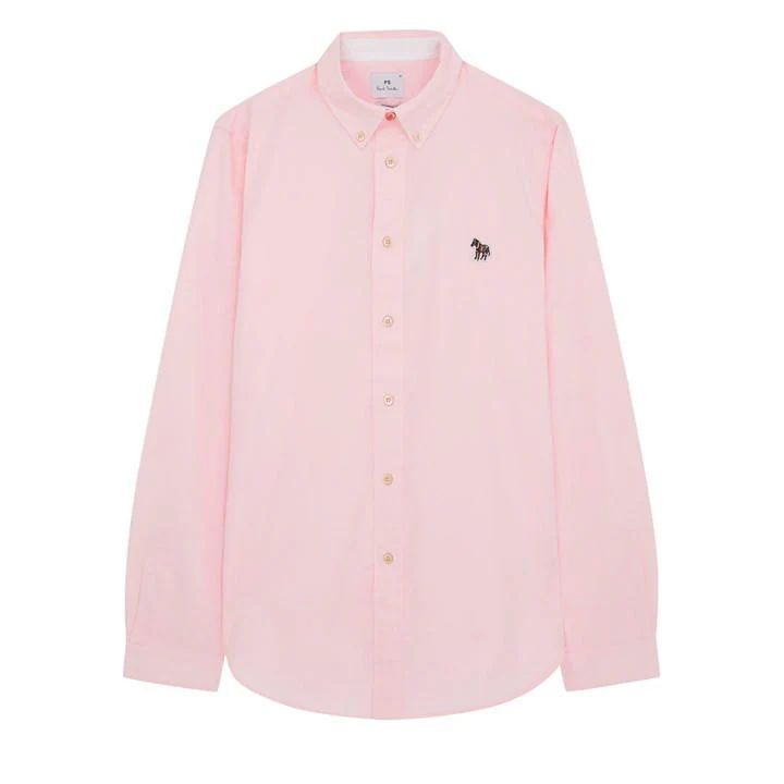 Long Sleeve Button Down Shirt - Pink
