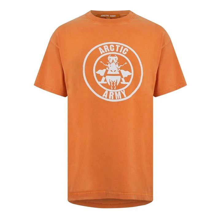 Metallic Logo T-Shirt - Orange