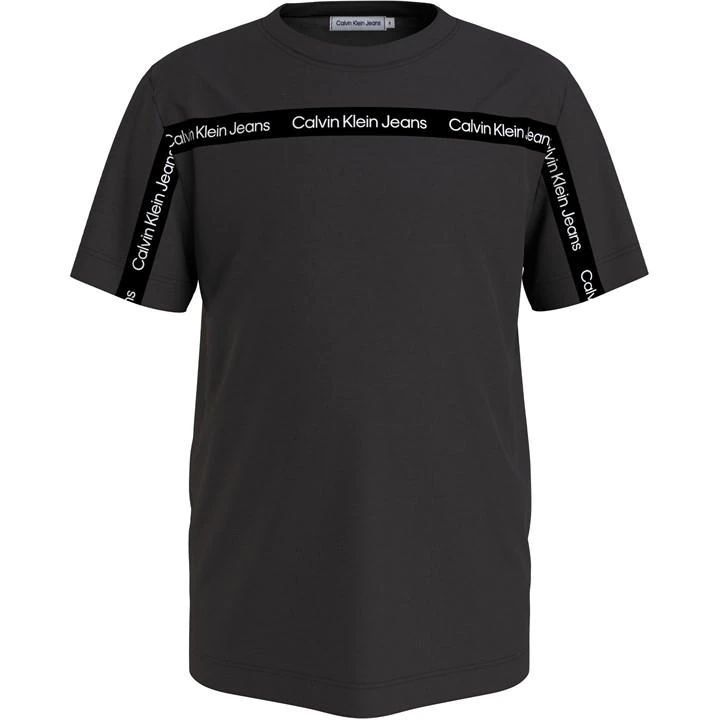 Ckj Logo Tape Ss T-Shirt - Black