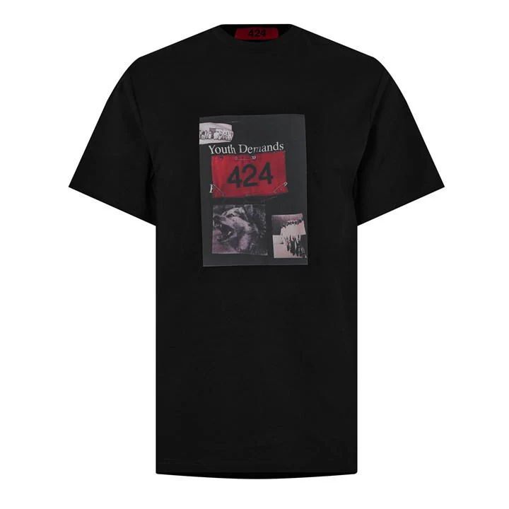 Graphic Youth Demands T Shirt - Black