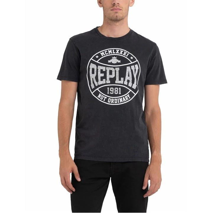 Replay T-Shirt Mens - Black