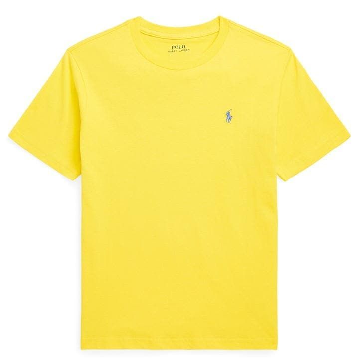 Boy's Short Sleeve Logo T Shirt - Yellow