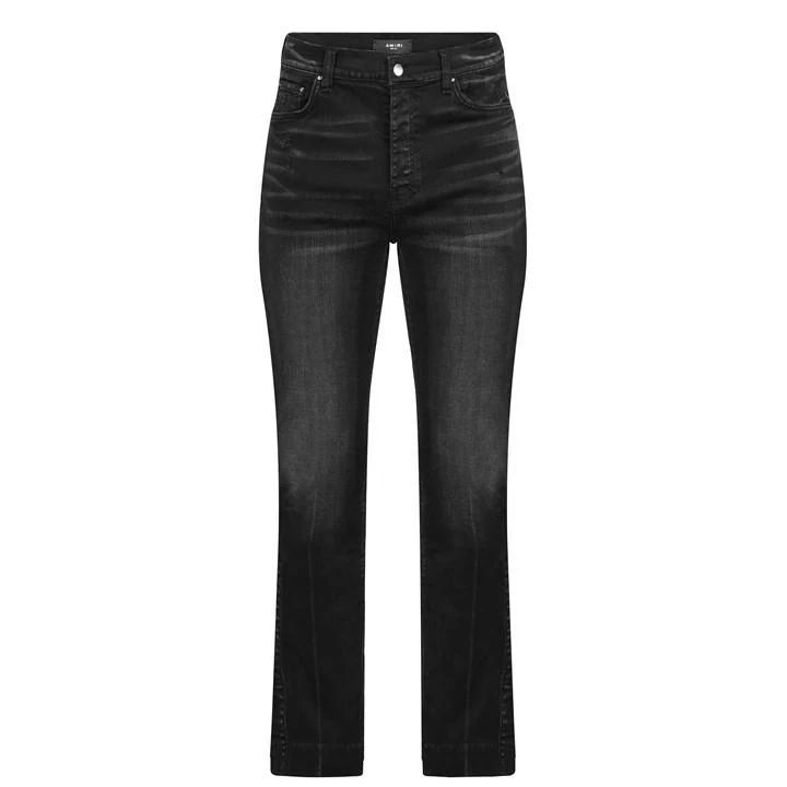 Stacked Flare Jeans - Black