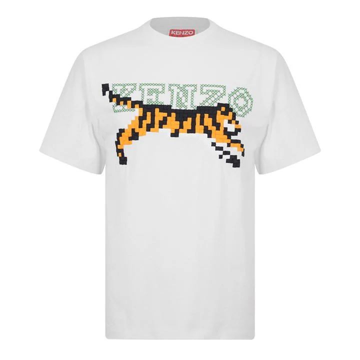 Pixel Tiger T-Shirt - White