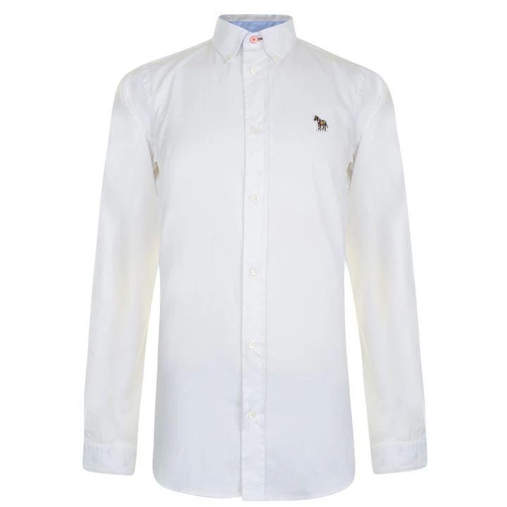 Long Sleeve Button Down Shirt - White